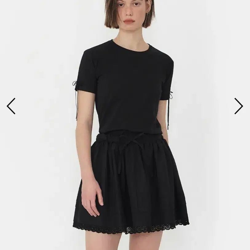 [BUNJANG] Normor Balloon Mini Skirt Black Y2K Balletcore Lace / 노머 벌룬 미니 스커트 블랙 y2k 발레코어 레이스 펀칭 아뜰리에