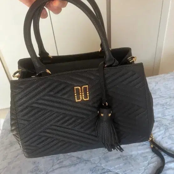 [BUNJANG] Daks Black Tote Bag Crossbody Bag / 닥스 토트백 크로스백