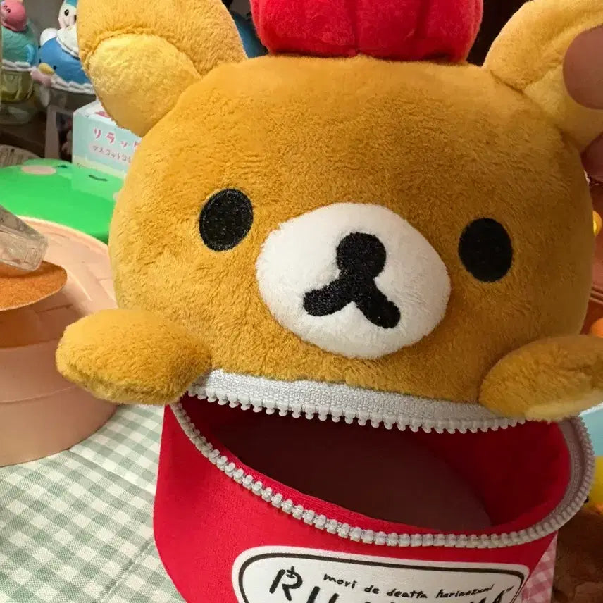 [BUNJANG] Rilakkuma Fruits Series Apple Can Pouch Plush / 리락쿠마 후르츠 시리즈 사과 캔 파우치 인형