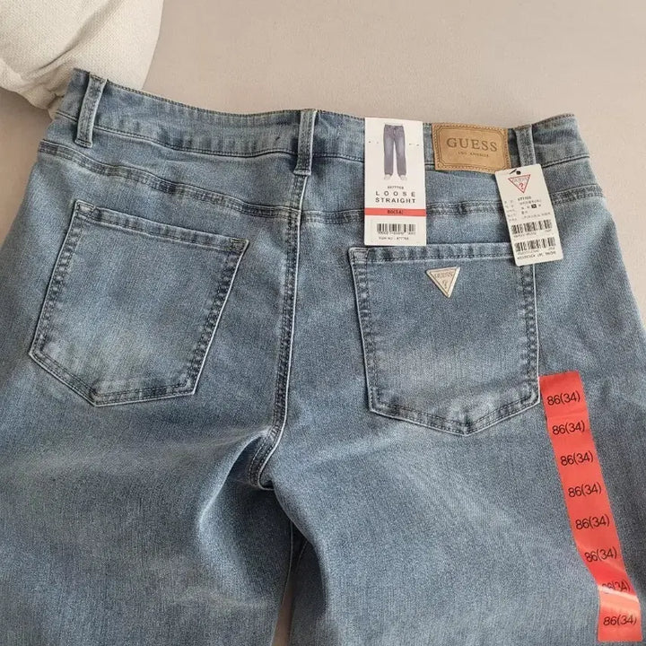 [BUNJANG] Guess Jeans Loose Straight Fit Light Wash / 게스청바지