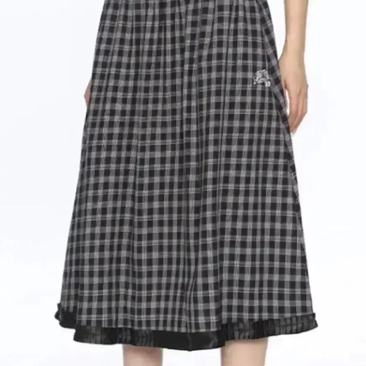 [BUNJANG] Asaki Frezaki Check Skirt / 아사키프레자키 체크스커트