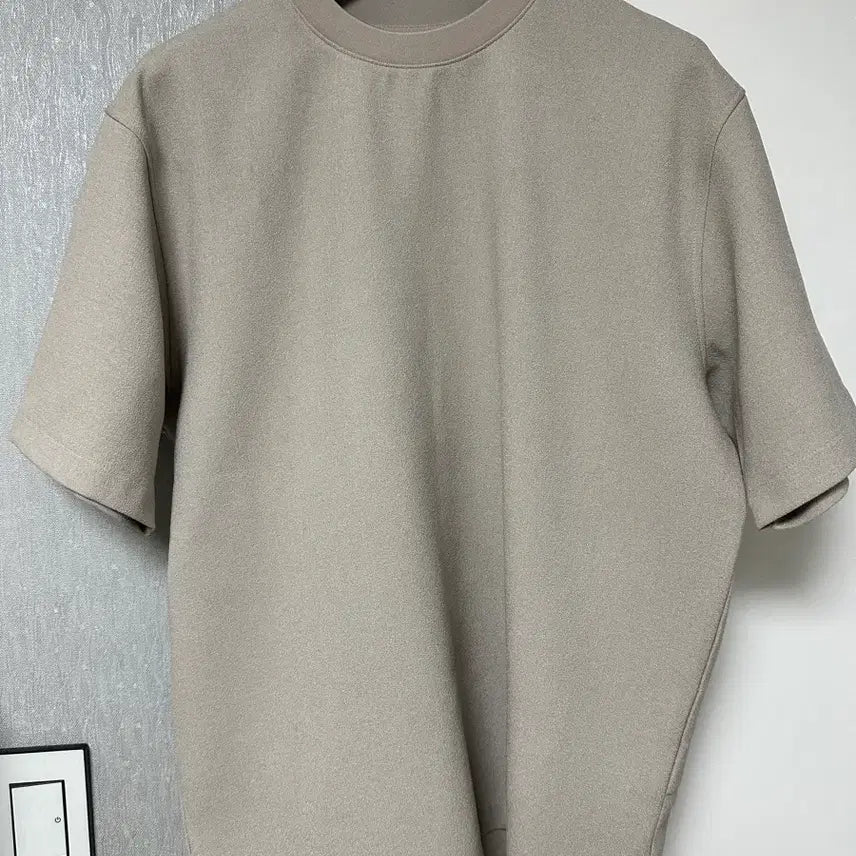 [BUNJANG] Solid Homme Grey T-shirt Size 48 / 솔리드옴므 베이지 티셔츠 48