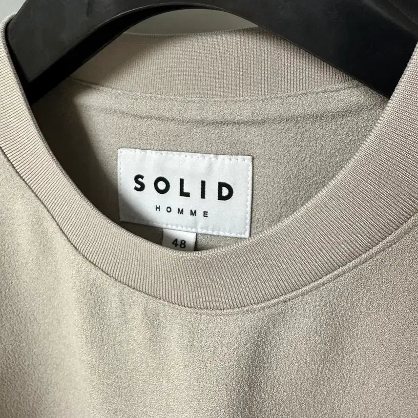 [BUNJANG] Solid Homme Grey T-shirt Size 48 / 솔리드옴므 베이지 티셔츠 48