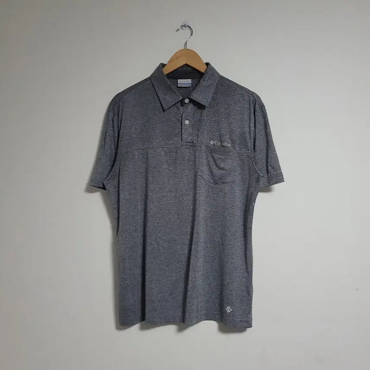 [BUNJANG] Columbia Functional Short-Sleeve Polo Shirt (L) / (L) COLUMBIA 컬럼비아 그레이 기능성 반팔 카라 티셔츠 등산복