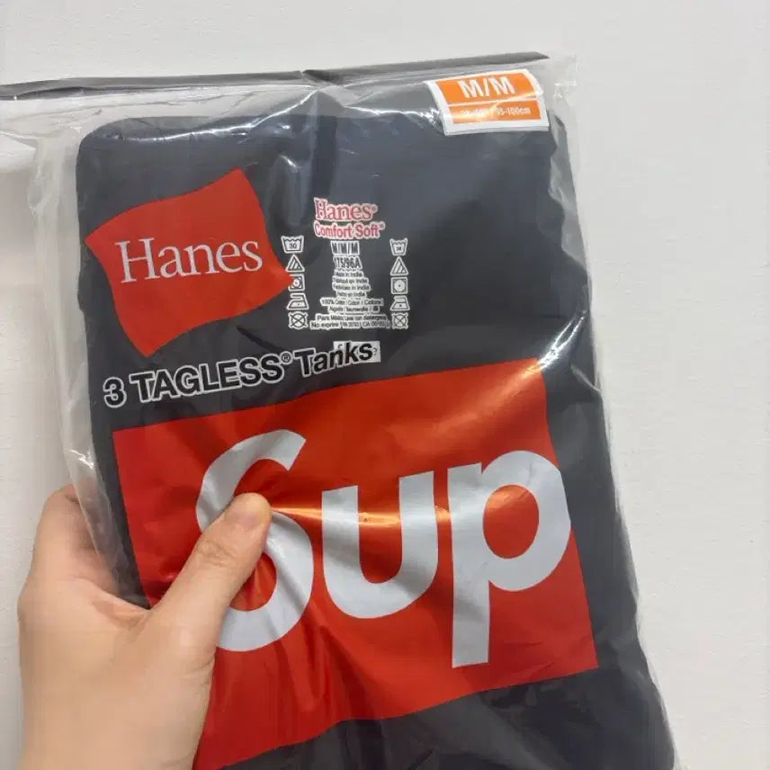 [BUNJANG] Supreme Hanes Tagless Tank Top Black M Single / 슈프림 하네스 탱크 탑 블랙 M 단품