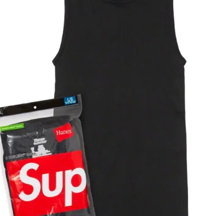 [BUNJANG] Supreme Hanes Tagless Tank Top Black M Single / 슈프림 하네스 탱크 탑 블랙 M 단품
