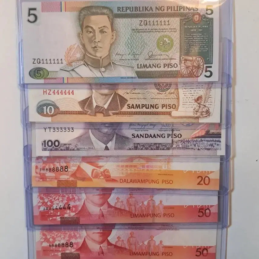 [BUNJANG] Philippines Rare Solid Serial Number Banknotes / 필리핀 희귀번호 지폐 - 솔리드 일련번호 판매