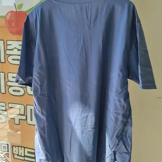 [BUNJANG] Vogue Blue Pocket Short Sleeve T-Shirt 2XL / Vogue 블루 포켓 반팔 티셔츠 2xl
