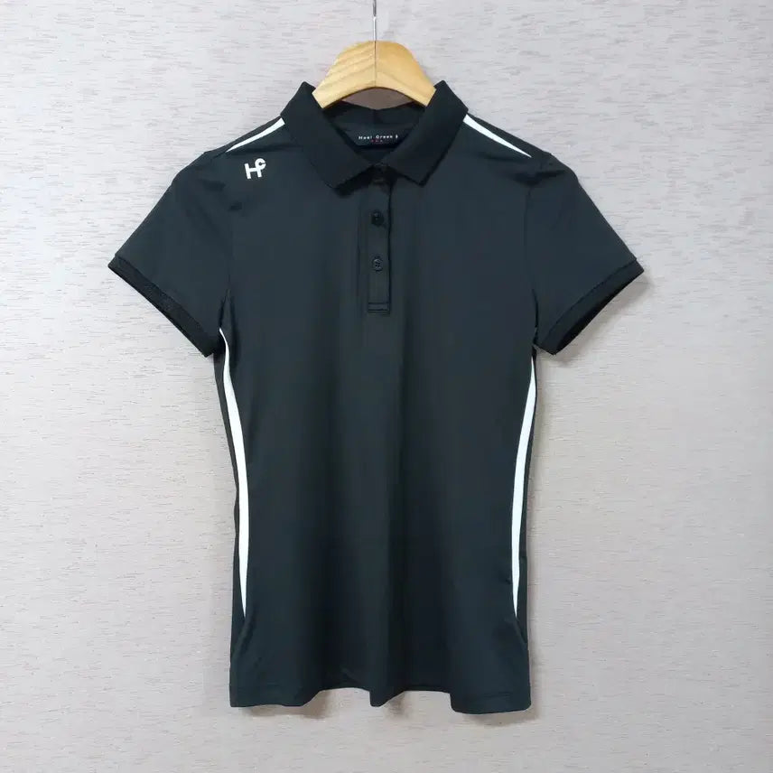 [BUNJANG] Heal Creek Black Short Sleeve Polo Shirt Women&