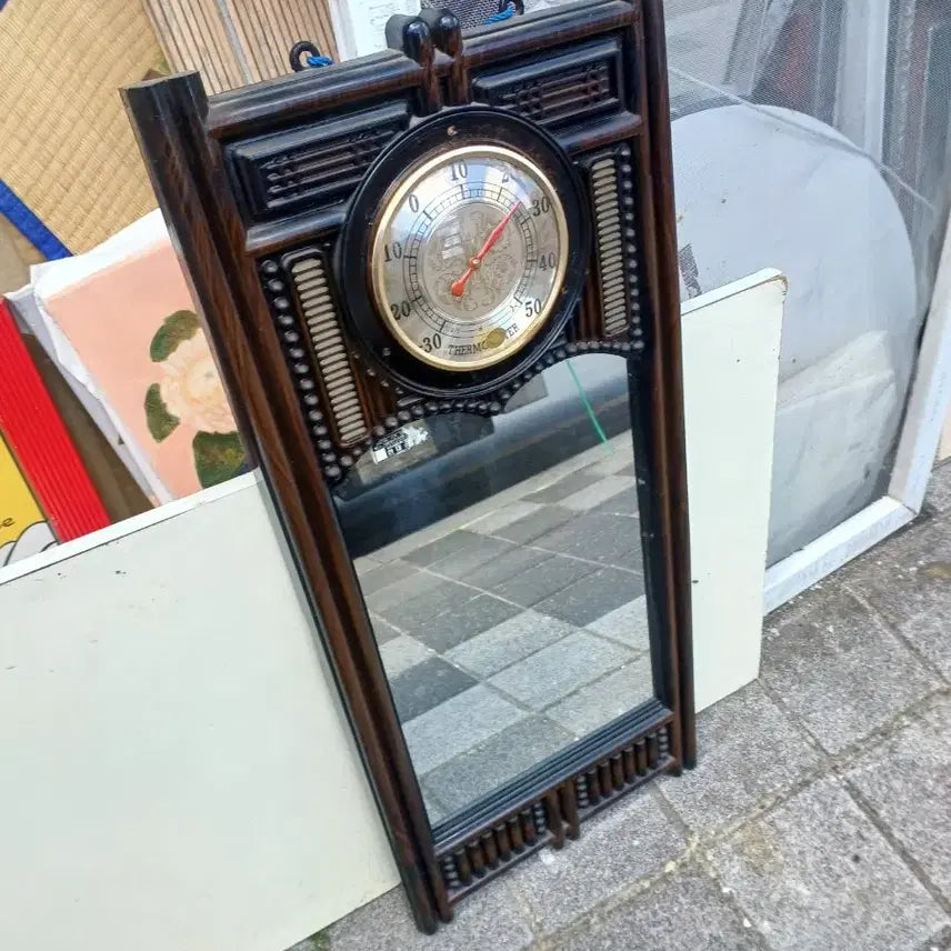 [BUNJANG] 84cm Vintage Thermometer Mirror / 37.  84 센치 옛날온도계거울 가격조정
