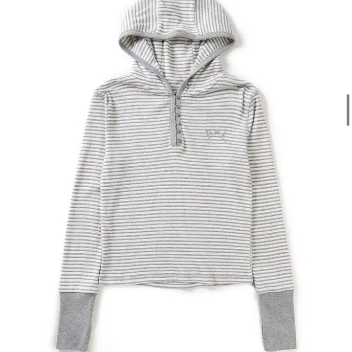 [BUNJANG] Have a Whale Stripe Waffle Hoodie / 해브어웨일 스트라이프 와플 후디