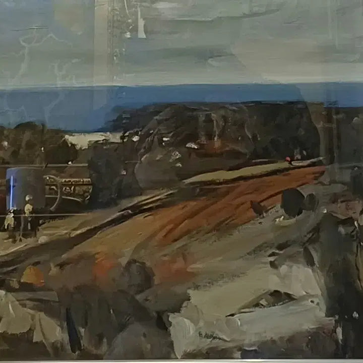 [BUNJANG] Choi Sung-hoon Seascape Painting Framed Artwork / 서양화 액자 최성훈 화가의 바닷가 풍경(M10)