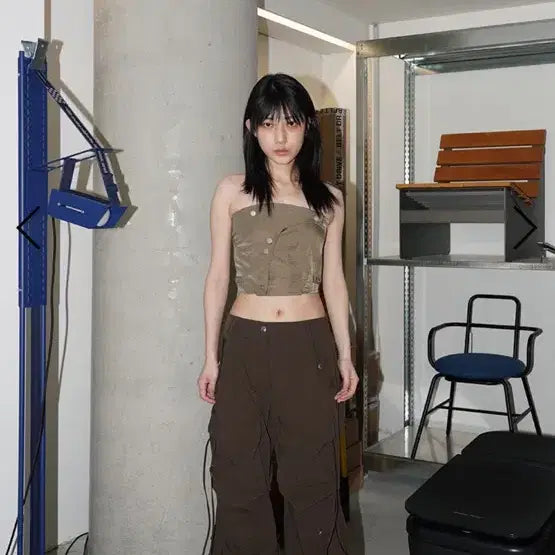 [BUNJANG] DEARDE Solid Pocket Cargo Pants Brown / 데어드 솔리드 포켓 카고팬츠 브라운