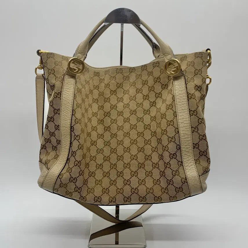 [BUNJANG] Gucci GG Canvas Miss 2-Way Tote Bag 323675 / 267001615 구찌 GG 캔버스 미스 2way 토트백 323675