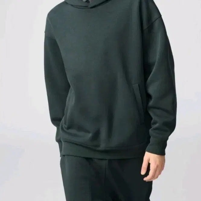 [BUNJANG] Uniqlo C Oversized Hoodie Dark Green M / 유니클로C 오버핏 후드티 남녀공용