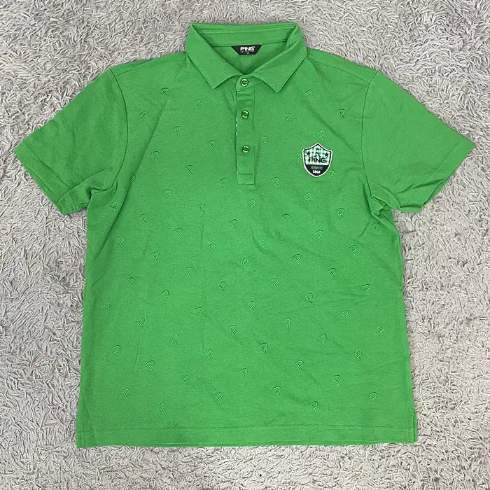 [BUNJANG] Pink Collar Neck T-Shirt Size 105 / 핑 반팔 카라넥 티셔츠 105