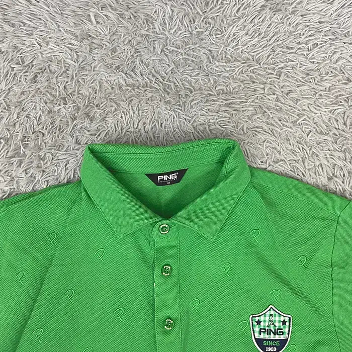 [BUNJANG] Pink Collar Neck T-Shirt Size 105 / 핑 반팔 카라넥 티셔츠 105