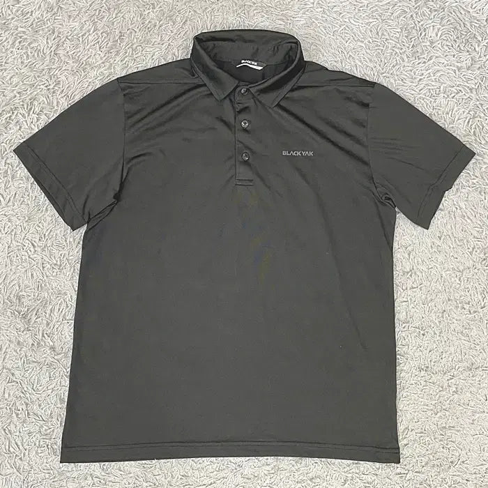 [BUNJANG] Black Yak Half-Sleeve Collar T-Shirt Size 100 / 블랙야크 반팔 카라넥 티셔츠 100