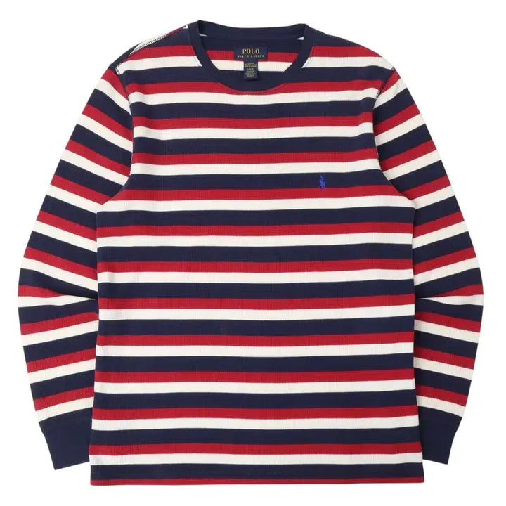 [BUNJANG] Polo Ralph Lauren Striped Waffle Long Sleeve Shirt / 폴로 랄프로렌 스트라이프 와플 롱슬리브