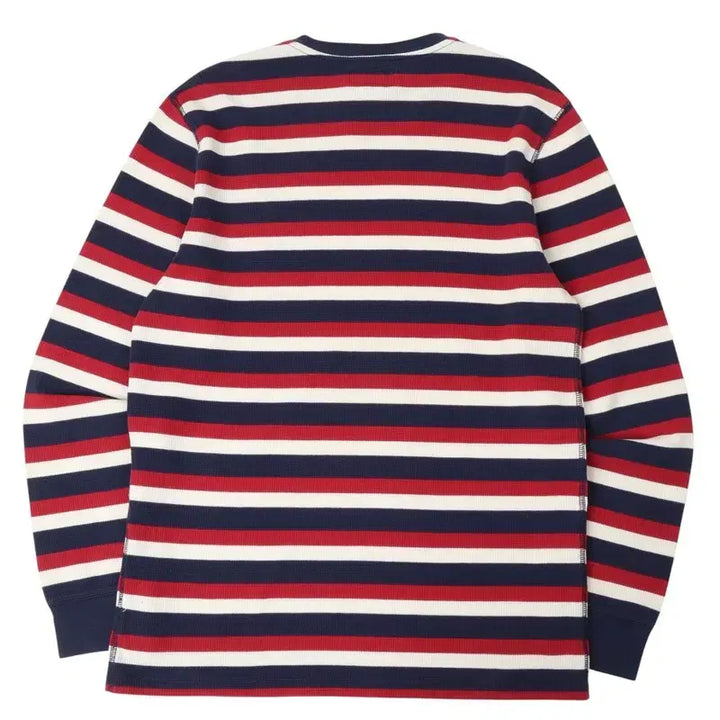 [BUNJANG] Polo Ralph Lauren Striped Waffle Long Sleeve Shirt / 폴로 랄프로렌 스트라이프 와플 롱슬리브