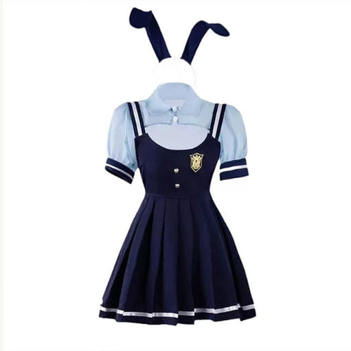[BUNJANG] Schoolgirl Bunny Girl Costume Set / 스쿨룩 바니걸 코스튬 교복 코스프레 미니원피스 졸업사진