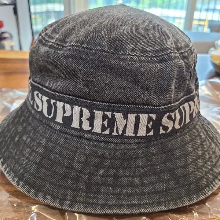 [BUNJANG] Supreme Stencil Webbing Boonie Black / 슈프림 스텐실 웨빙 부니 블랙 - 23SS