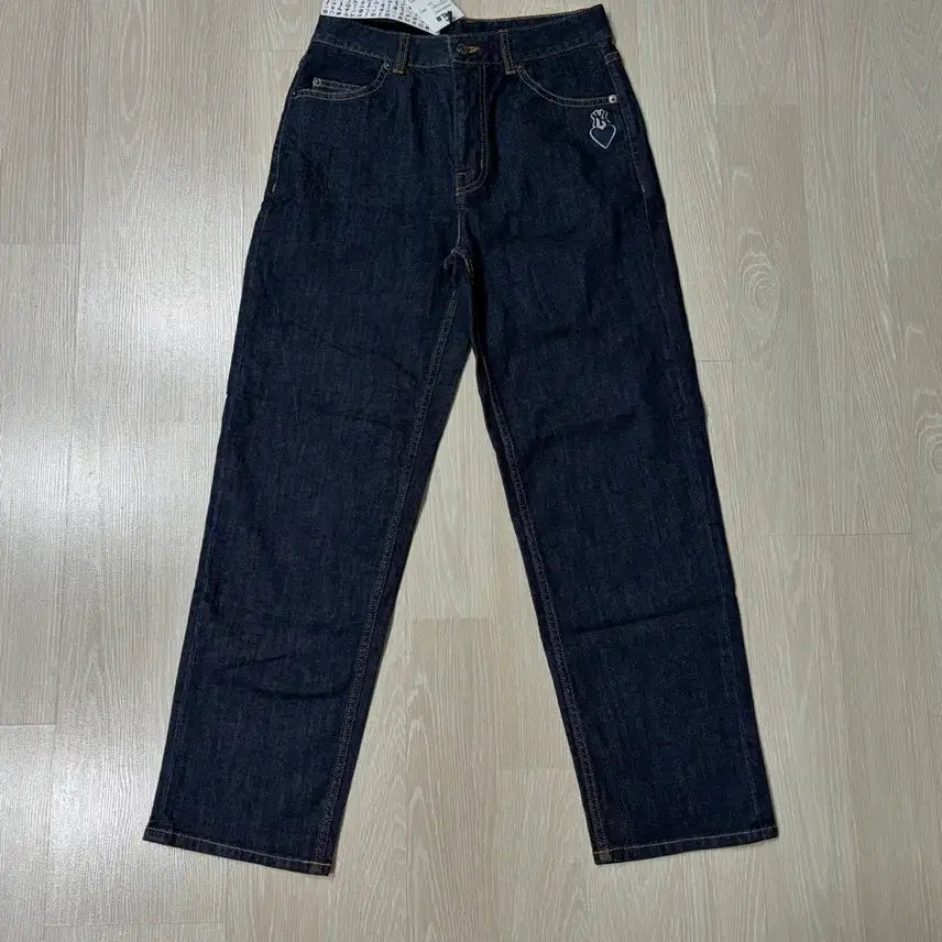 [BUNJANG] MLB Straight Fit Raw Denim Pants Size S / (택있는새상품)MLB 스트레이트핏 생지 데님 팬츠 S