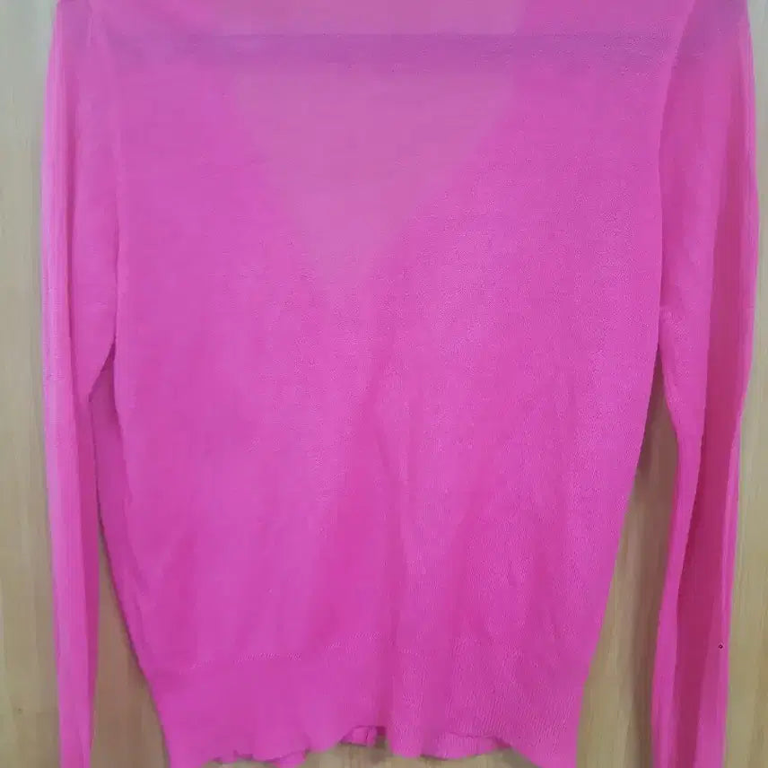 [BUNJANG] Pink V-Neck Cardigan (Size 55) / 핑크색 브이넥 가디건(55)