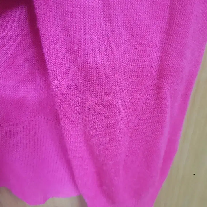 [BUNJANG] Pink V-Neck Cardigan (Size 55) / 핑크색 브이넥 가디건(55)