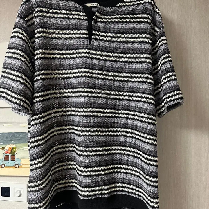 [BUNJANG] Time Homme 25SS Multi-Wave Knit Top / 타임옴므 25ss 멀티웨이브 니트탑 105
