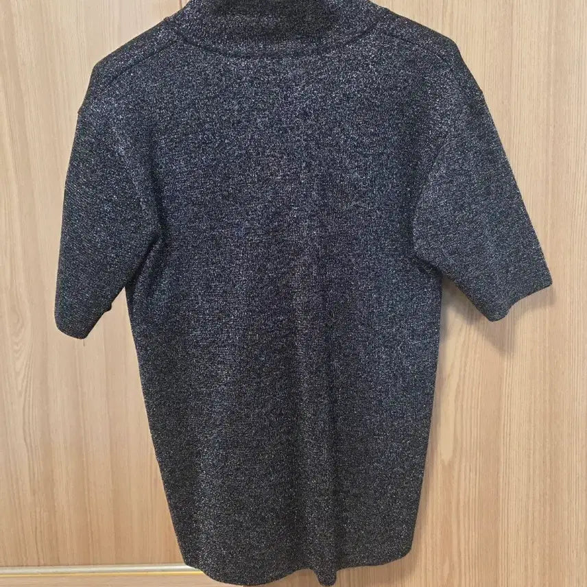 [BUNJANG] ORR Metallic Knit Short Sleeve Polo Shirt - Size L / ORR  오르 메탈릭 니트 반팔 폴로셔츠 L