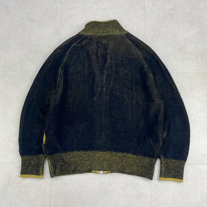[BUNJANG] Heritage Floss Wool Double Knit Zip-Up (Size 105) / 헤리티지플로스 울 더블 니트 집업 (105)
