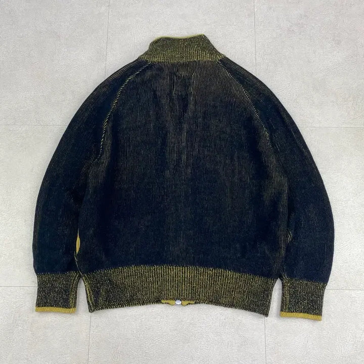 [BUNJANG] Heritage Floss Wool Double Knit Zip-Up (Size 105) / 헤리티지플로스 울 더블 니트 집업 (105)