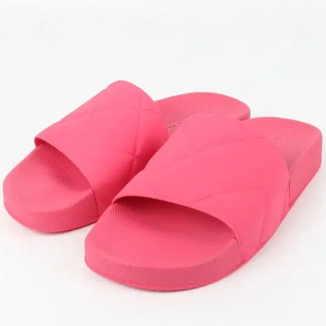 [BUNJANG] Bottega Veneta Matte Rubber Slide Sandals Pink 35 (220) / 보테가베네타 매트 러버 슬라이드 슬리퍼 핑크 35(220)