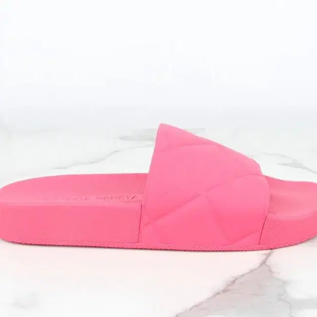 [BUNJANG] Bottega Veneta Matte Rubber Slide Sandals Pink 35 (220) / 보테가베네타 매트 러버 슬라이드 슬리퍼 핑크 35(220)