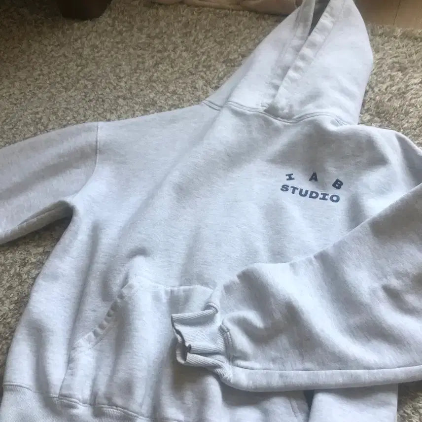 [BUNJANG] IAB STUDIO Light Gray Hoodie / IAB STUDIO 후드티 라이트그레이