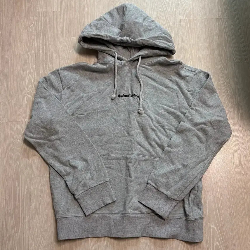 [BUNJANG] Who Are You Gray Hoodie L / (옷장정리)후아유 그레이 후드티 L