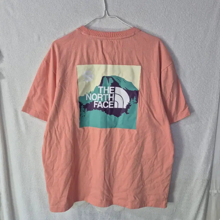 [BUNJANG] The North Face Pink Short Sleeve T-Shirt (Size L) / L 노스페이스 핑크 반팔 티셔츠