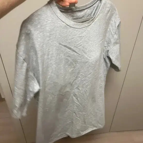 [BUNJANG] Gray Bra Pad T-Shirt / 회색 브라패드티