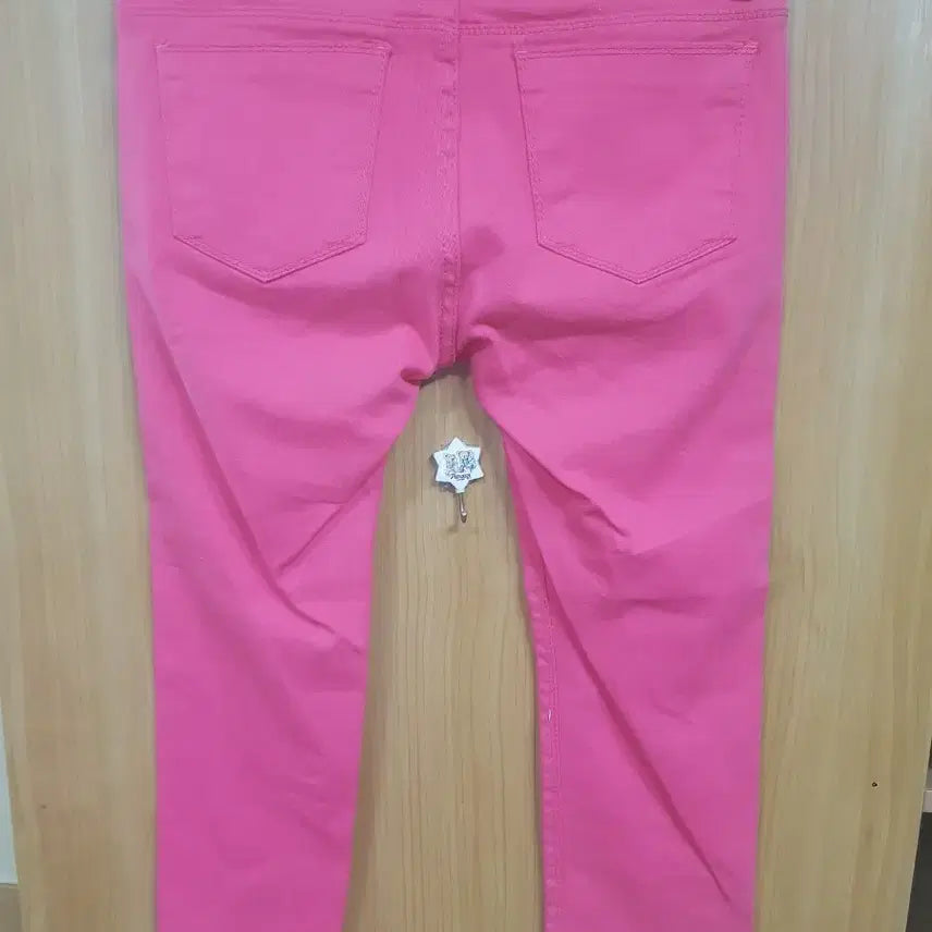 [BUNJANG] Pink 9-Length Cotton Pants (Size 25-26) / 핑크색 9부바지(25~26)