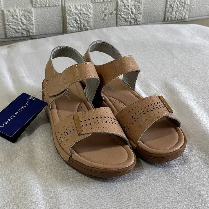 [BUNJANG] VENTFORT Punching Strap Sandals Pink Beige 245mm / VENTFORT 벤포트 스트랩 샌들 핑크베이지 245mm