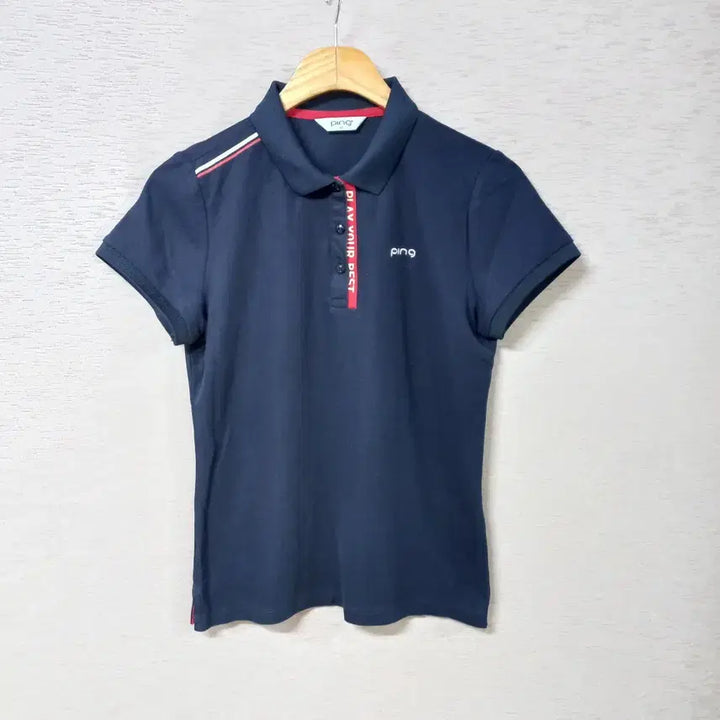 [BUNJANG] Navy Short Sleeve Polo T-Shirt Women&