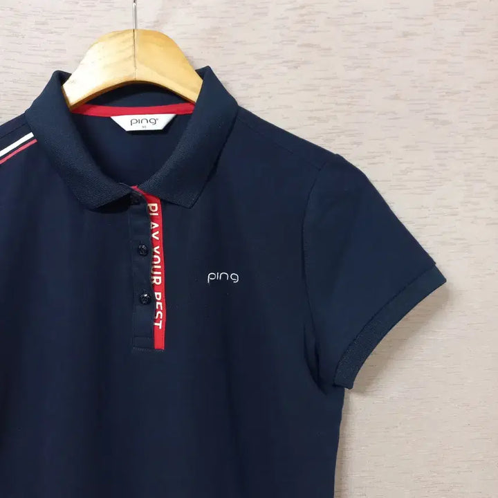 [BUNJANG] Navy Short Sleeve Polo T-Shirt Women&