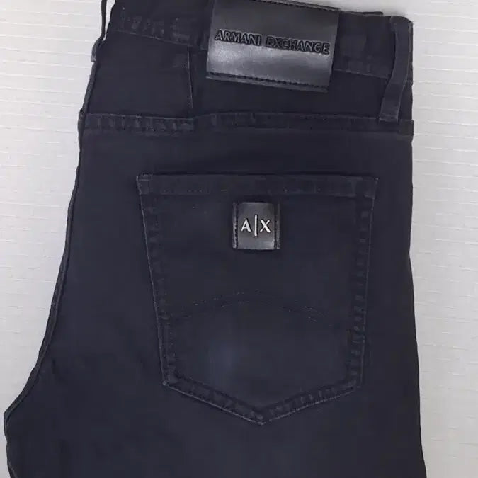 [BUNJANG] Armani Exchange Two-Tone Black Slim Fit Denim Jeans / (매장판) 아르마니 익스체인지 투톤 블랙진 31~32 22년식