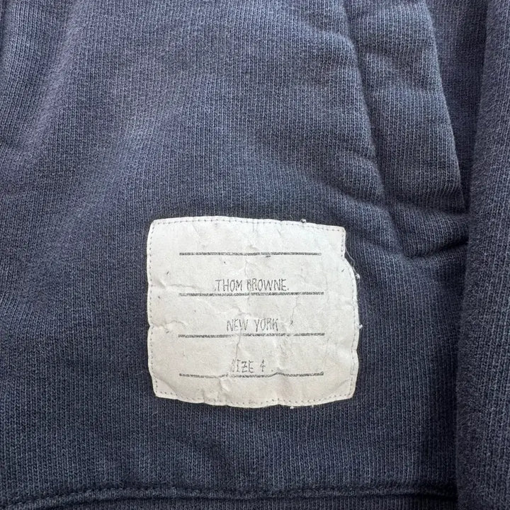 [BUNJANG] Thom Browne Back Tricolor Hoodie Zip-Up Navy / [4] 톰브라운 백삼선 후드집업 네이비