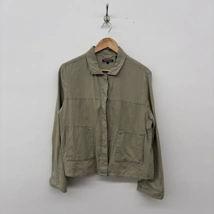 [BUNJANG] Tommy Hilfiger Linen Jacket Khaki Size M / 타미힐피거 린넨 자켓 카키색 공용M