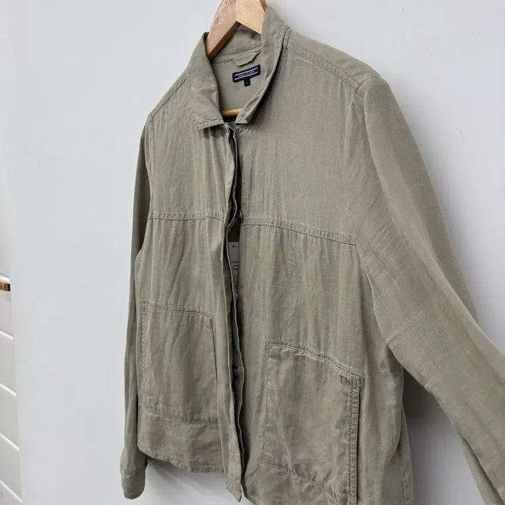[BUNJANG] Tommy Hilfiger Linen Jacket Khaki Size M / 타미힐피거 린넨 자켓 카키색 공용M