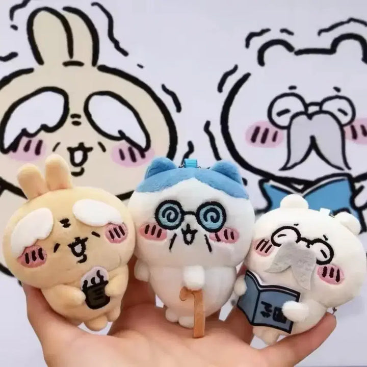 [BUNJANG] Chiikawa Hachiware Usagi Plush Keyring / 치이카와 하치와레 우사기 먼작귀 인형키링