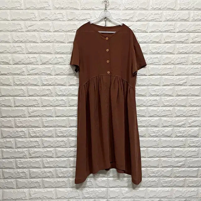 [BUNJANG] Short Sleeve Maxi Dress / 0151) 반팔원피스