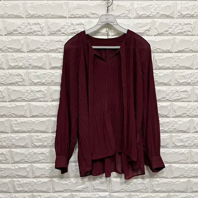 [BUNJANG] Pleated Blouse / 0158) 플리츠 블라우스